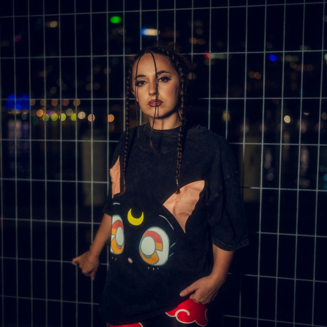 This shirt features a striking design of Luna, wise & protective cat advisor. | If you are looking for Sailor Moon Merch, We have it all! | check out all our Anime Merch now!