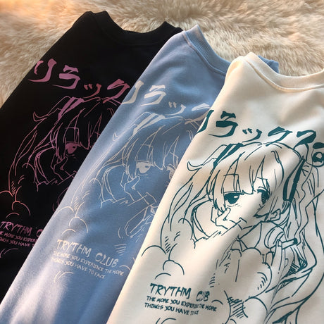 This sweatshirt captures the magic of Gothic Miku. If you're looking for more Hatsune Miku merch, we have it all! Check out our anime merch now—free shipping!