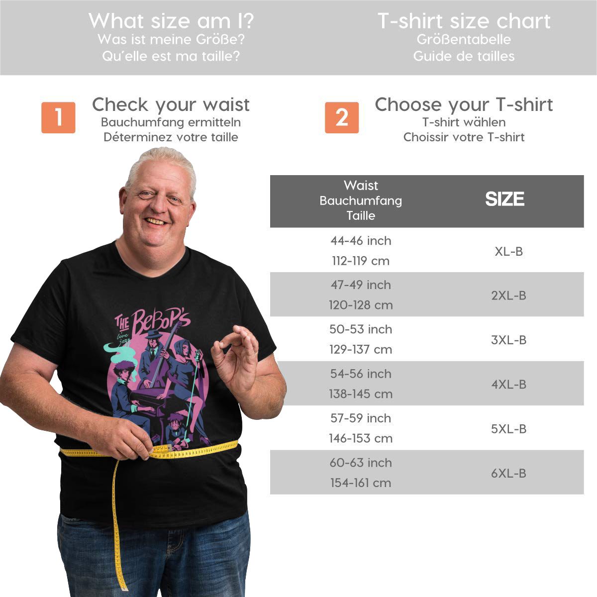 Cowboy Bebop's Big & Tall Tees
