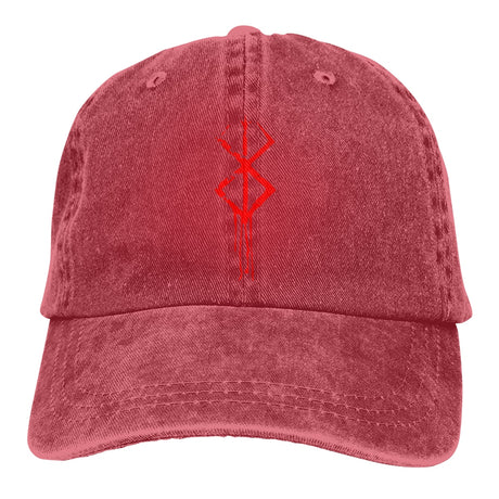 Brand Of Sacrifice Red Baseball Caps Peaked Cap Berserk Guts Griffith Behelit Manga Sun Shade Hats for Men Everythinganimee, anime merch, anime gear, anime, anime stuff, buy anime, Manga Otaku Cosplay Japan Animation Shonen Shoujo Seinen Shojo Mecha Fandom Subtitle Dubbed Fanart MyAnimeList MangaStream Studio Ghibli