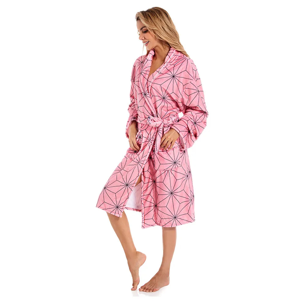 This bathrobe is crafted with meticulous attention to detail and inspired by the beloved of the series. If you are looking for more Demon Slayer Merch, We have it all!| Check out all our Anime Merch now!