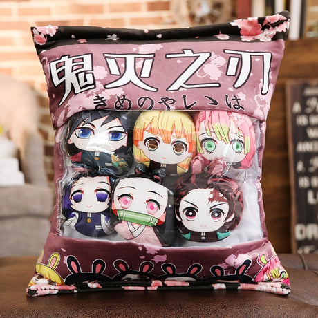 Anime Lovers' Soft Stuffed Mini Pillow Cushions