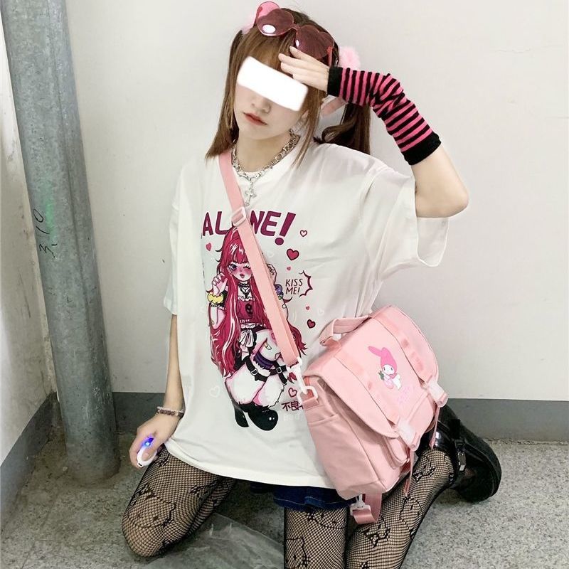 Cute Anime Girls Oversized Tees