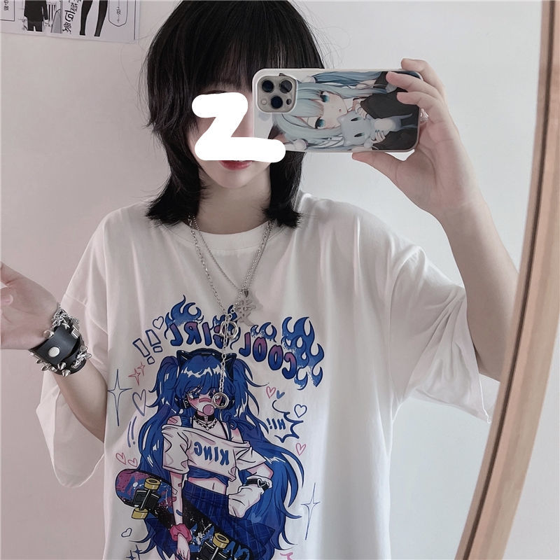 Cute Anime Girls Oversized Tees