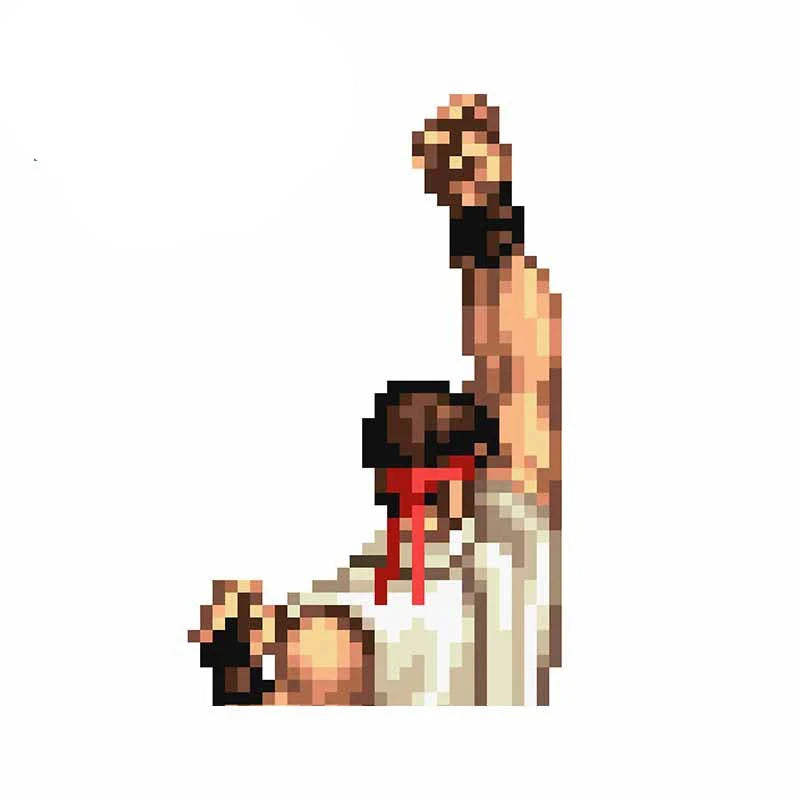 Here at Everythinganimee we have only the best anime merch! Free Global Shipping.
Unleash your inner fighter with this high-quality Ryu Shoryuken sticker, featuring the iconic move from Street Fighter. Perfect for fans of the classic arcade game, this pixelated design captures Ryu in his signature pose, ready to deliver a powerful uppercut.