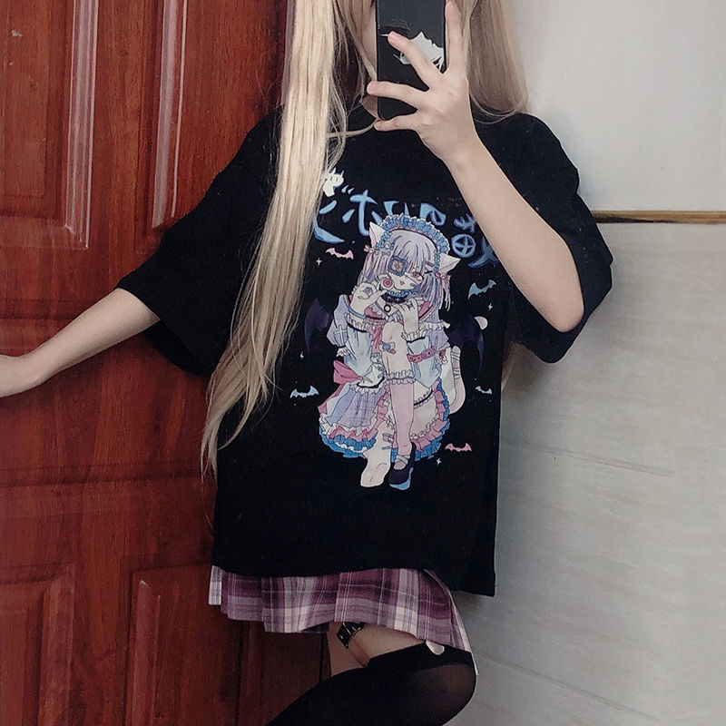 Cute Anime Girls Oversized Tees