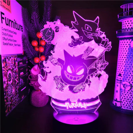 This nightlight captures the magic of Gengar. If you're looking for more Pokemon merch, we have it all! Check out our anime merch now—free shipping!