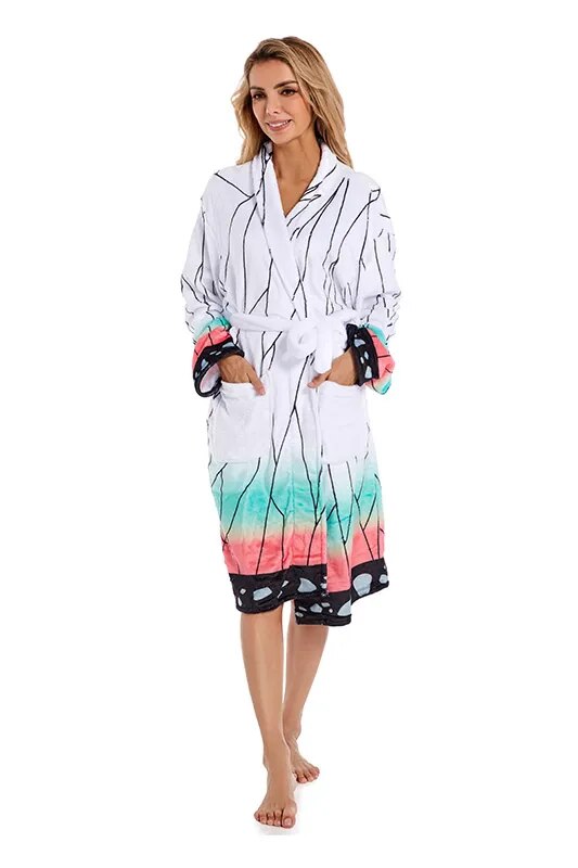 This bathrobe is crafted with meticulous attention to detail and inspired by the beloved of the series. If you are looking for more Demon Slayer Merch, We have it all!| Check out all our Anime Merch now!