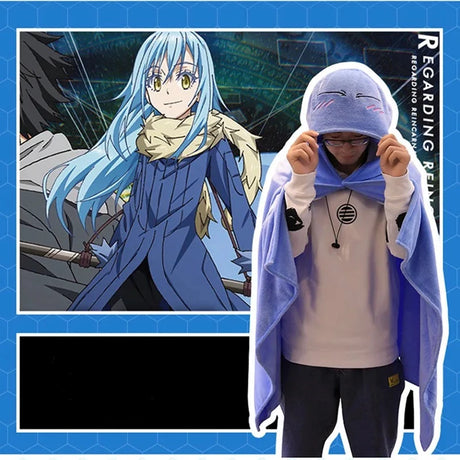 This enchanting cloak offers a whimsical blend of warmth & comfort with Smile. | If you are looking for more Slime  Merch, We have it all! | Check out all our Anime Merch now!