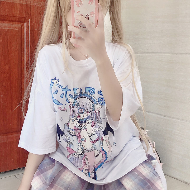 Cute Anime Girls Oversized Tees