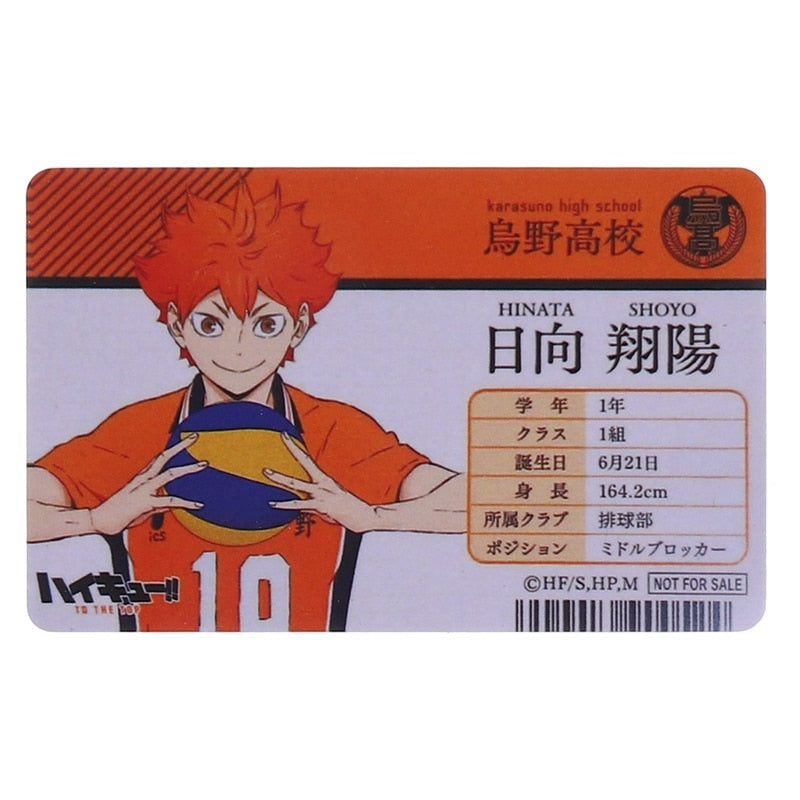 Haikyuu!! Student ID Cards