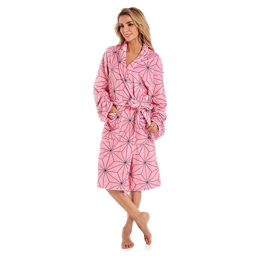 This bathrobe is crafted with meticulous attention to detail and inspired by the beloved of the series. If you are looking for more Demon Slayer Merch, We have it all!| Check out all our Anime Merch now!