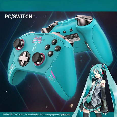 Moeyu Vocaloid Miku T6 Limited Game Controller Joystick Handle Wireless Games Console Gamer Stick Anime Cosplay Props Xmas Gift, everythinganimee
