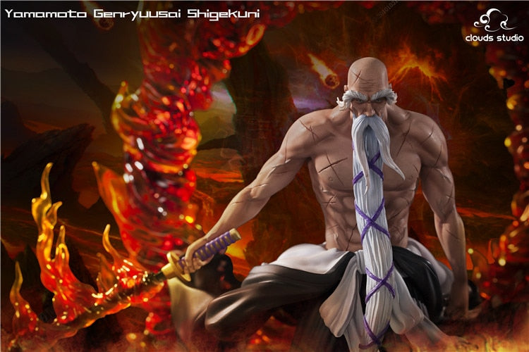 This figurine captures the magic of Shigekuni Yamamoto . If you're looking for more Bleach merch, we have it all! Check out our anime merch now—free shipping!