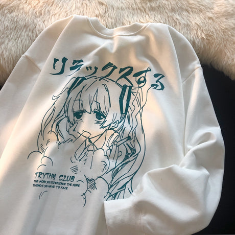 This sweatshirt captures the magic of Gothic Miku. If you're looking for more Hatsune Miku merch, we have it all! Check out our anime merch now—free shipping!