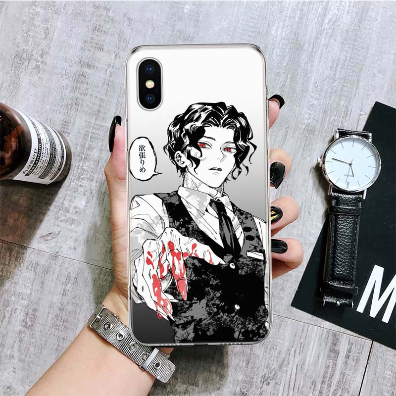 Demon Slayer Kibutsuji Muzan Phone Case For iPhone 11 12 13 14 Pro XS XR X Max 7 8 6 6S Plus Mini + 5 SE Pattern Customized, everythinganimee