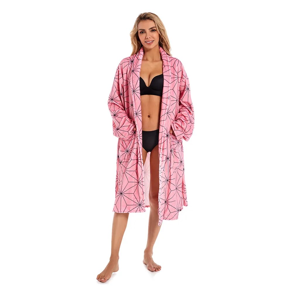 This bathrobe is crafted with meticulous attention to detail and inspired by the beloved of the series. If you are looking for more Demon Slayer Merch, We have it all!| Check out all our Anime Merch now!