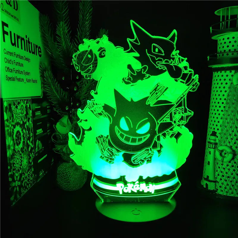 This nightlight captures the magic of Gengar. If you're looking for more Pokemon merch, we have it all! Check out our anime merch now—free shipping!