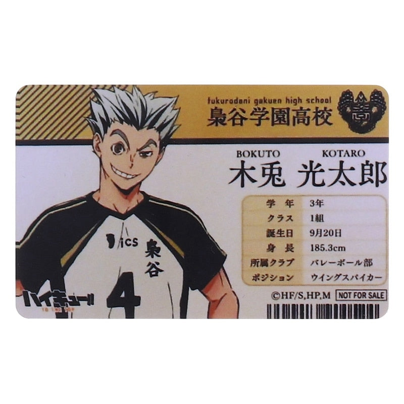 Haikyuu!! Student ID Cards