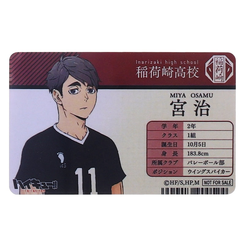 Haikyuu!! Student ID Cards