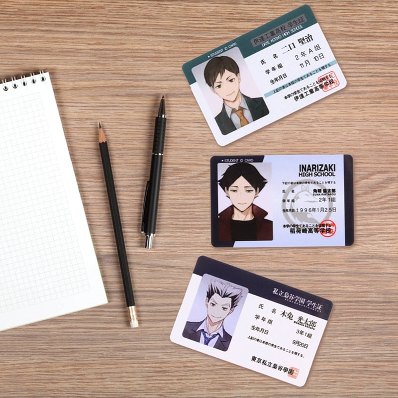 Haikyuu!! Student ID Cards