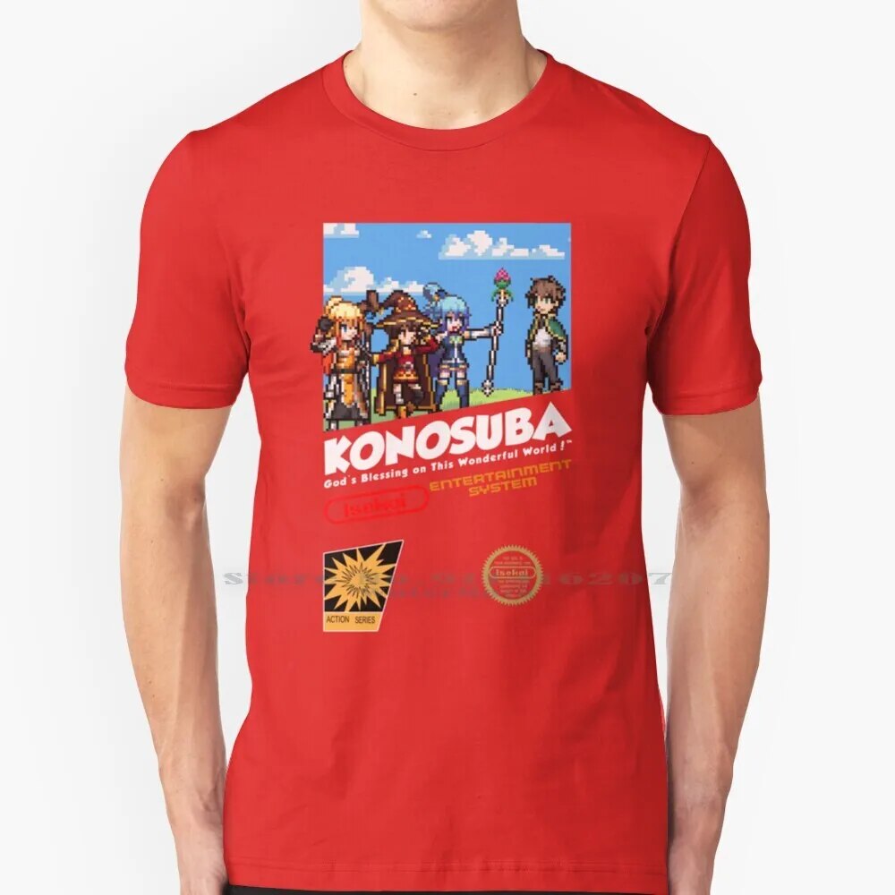 This shirt embodies the spirit of adventure in the world of Retro Konosuba. If you are looking for more Retro Konosuba Merch, We have it all!| Check out all our Anime Merch now!