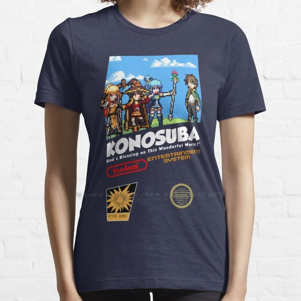 This shirt embodies the spirit of adventure in the world of Retro Konosuba. If you are looking for more Retro Konosuba Merch, We have it all!| Check out all our Anime Merch now!