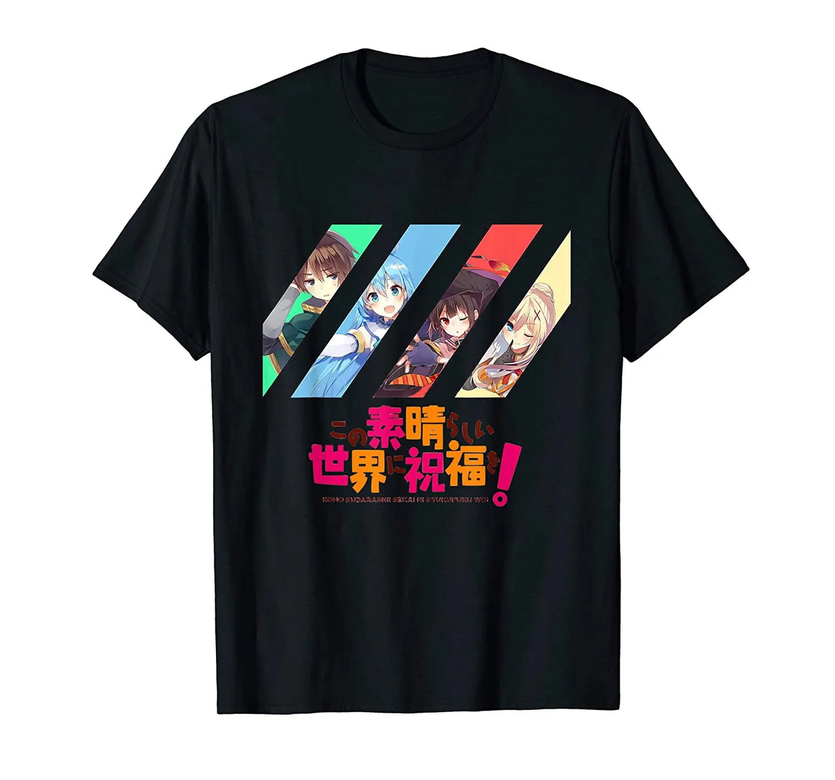 Looking boring? Change up your style with our new Konosuba Teams T-Shirt| If you are looking for more Konosuba Teams Merch, We have it all!| Check out all our Anime Merch now!