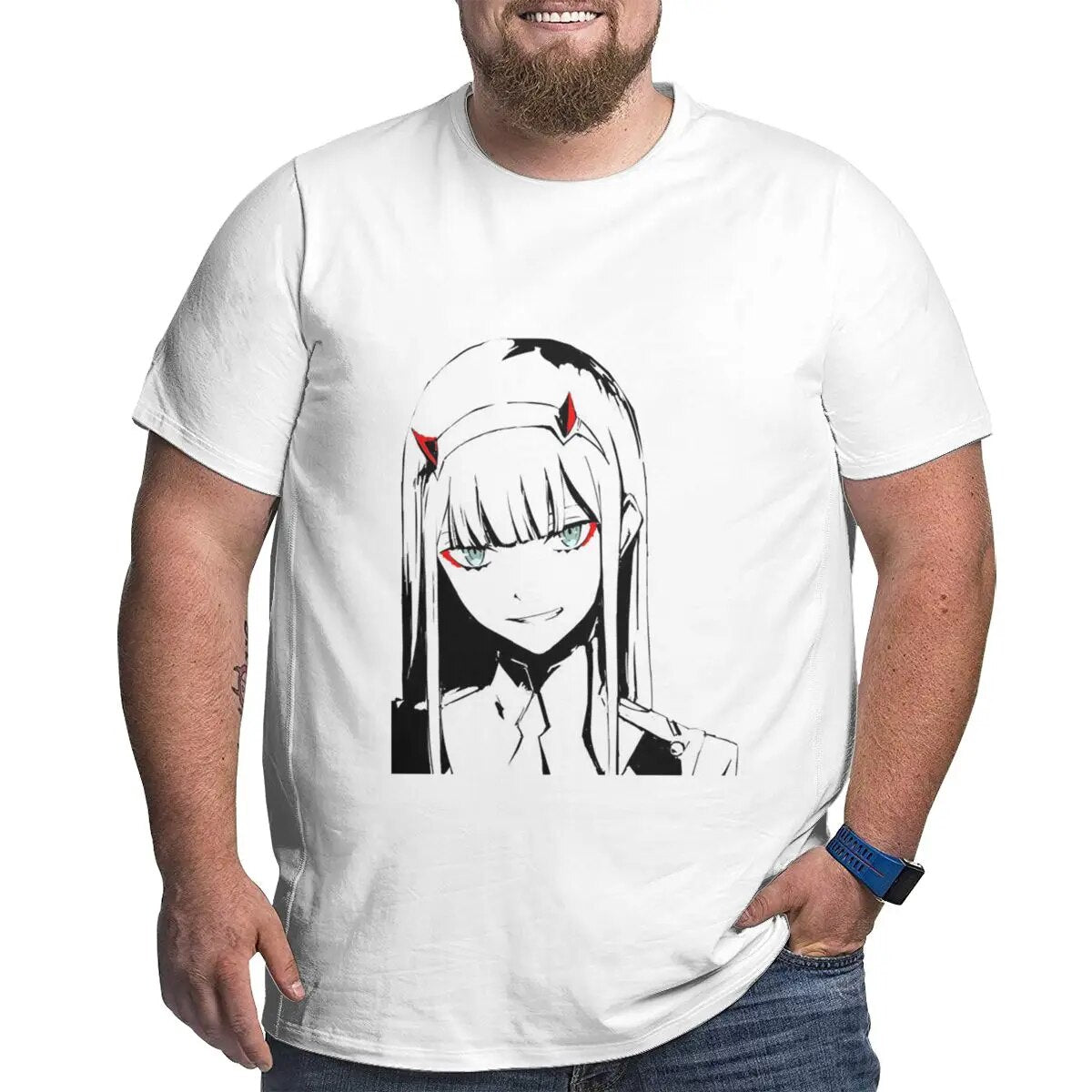 This T-shirt embodies the captivating presence of Zero Two | If you are looking for more Darling in the Franxx Merch, We have it all!| Check out all our Anime Merch now!
