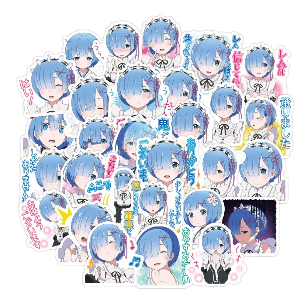 Re Zero Characters Stickers