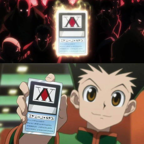 This card captures the magic of Hunter x Hunter. If you're looking for more Hunter x Hunter merch, we have it all! Check out our anime merch now—free shipping!