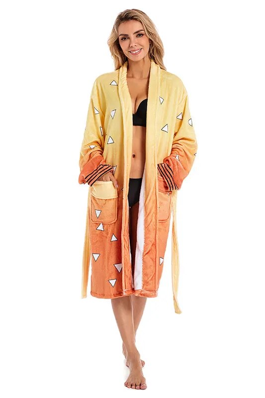 This bathrobe is crafted with meticulous attention to detail and inspired by the beloved of the series. If you are looking for more Demon Slayer Merch, We have it all!| Check out all our Anime Merch now!