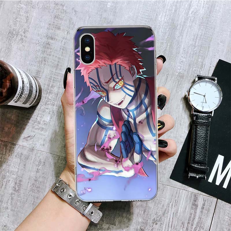 Demon Slayer Kibutsuji Muzan Phone Case For iPhone 11 12 13 14 Pro XS XR X Max 7 8 6 6S Plus Mini + 5 SE Pattern Customized, everythinganimee