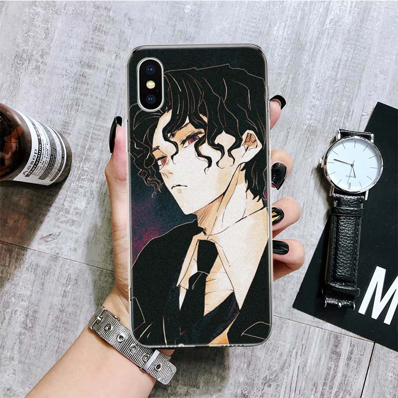 Demon Slayer Kibutsuji Muzan Phone Case For iPhone 11 12 13 14 Pro XS XR X Max 7 8 6 6S Plus Mini + 5 SE Pattern Customized, everythinganimee