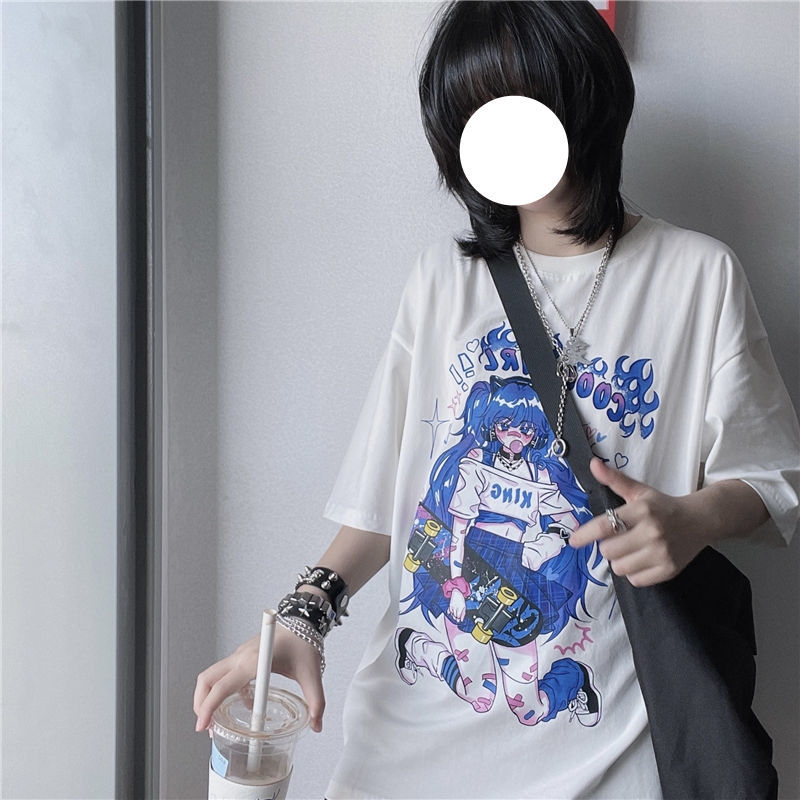Cute Anime Girls Oversized Tees