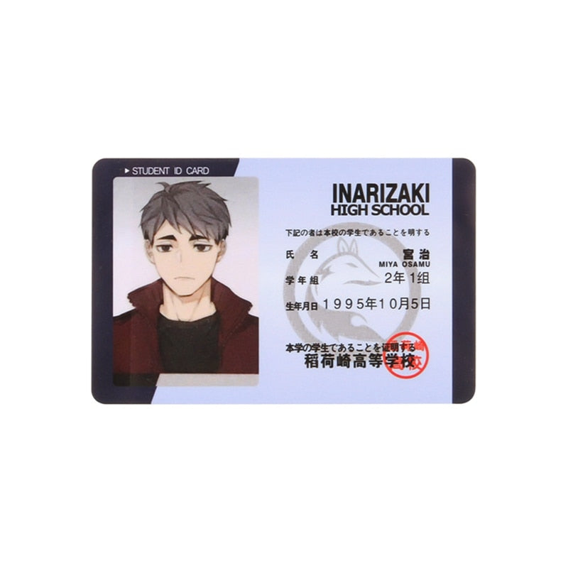 Haikyuu!! Student ID Cards