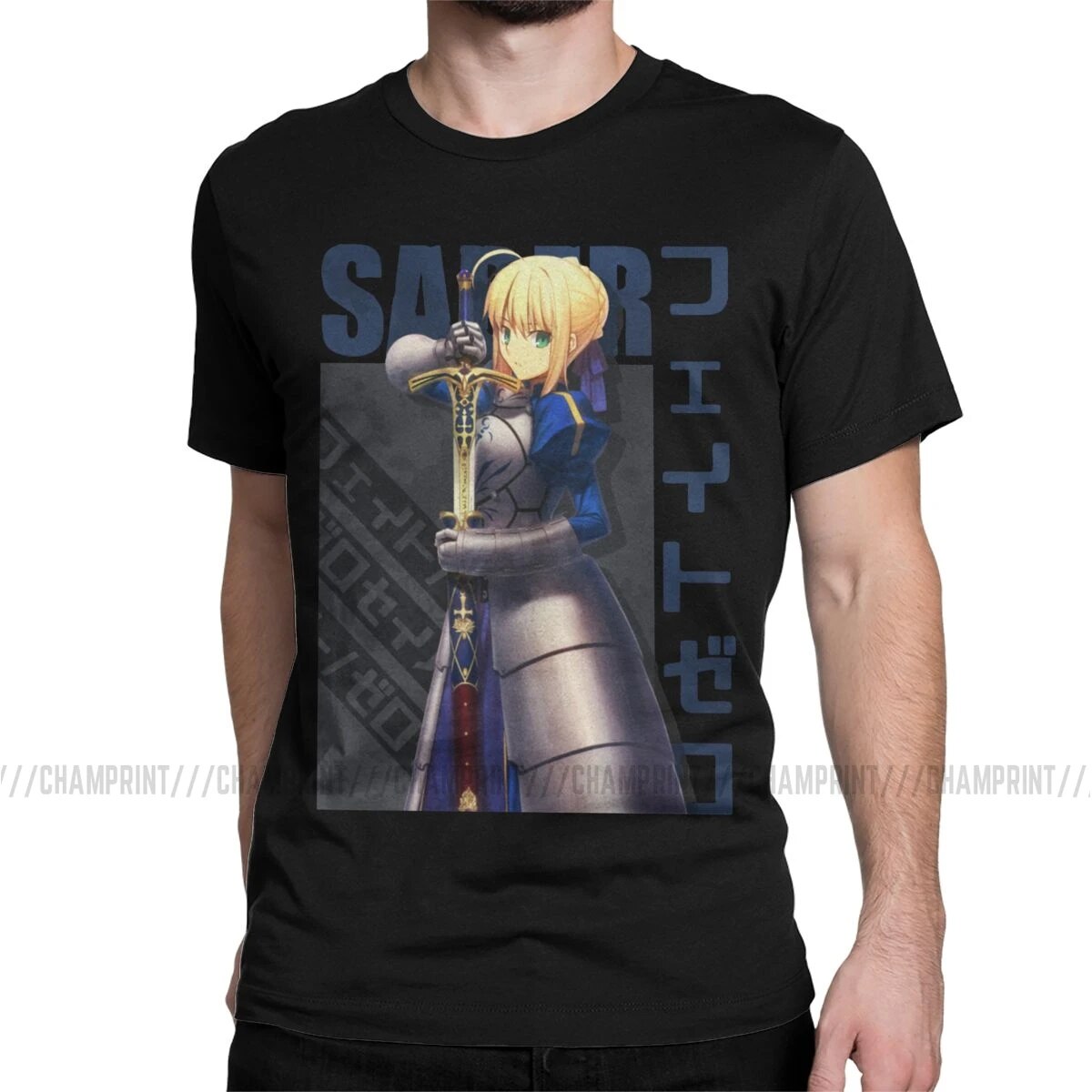 This T-shirt embodies the captivating presence of Saber | If you are looking for more Fate Stay Night Merch, We have it all!| Check out all our Anime Merch now!
