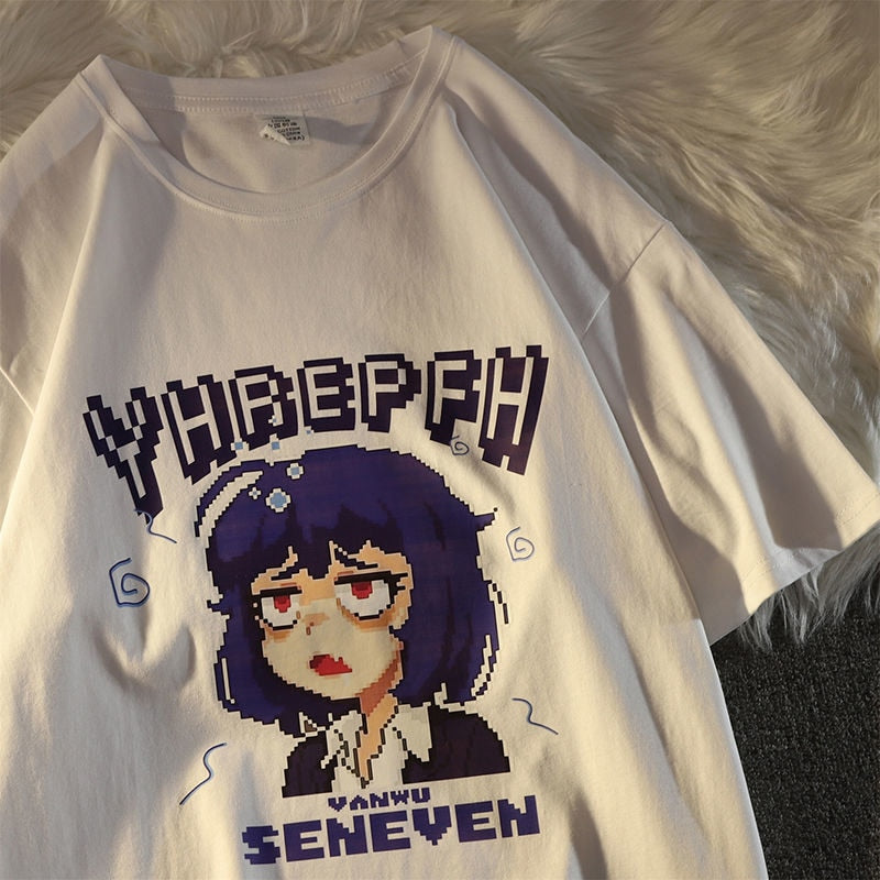 hcnone Pixel Art Oversized Tee