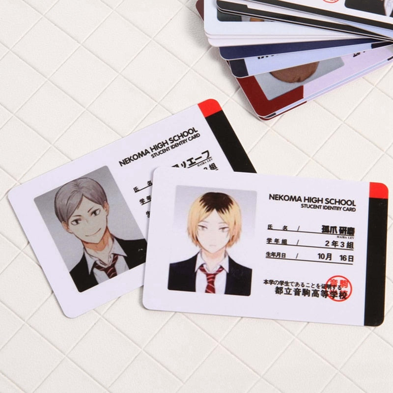 Haikyuu!! Student ID Cards