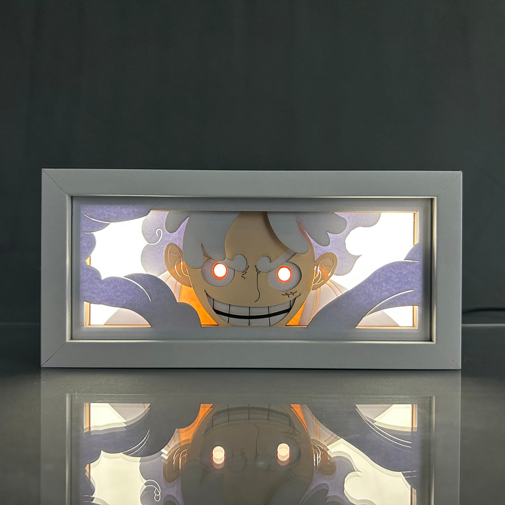 This lightbox captures the magic of Nika Luffy. If you're looking for more One Piece merch, we have it all! Check out our anime merch now—free shipping!