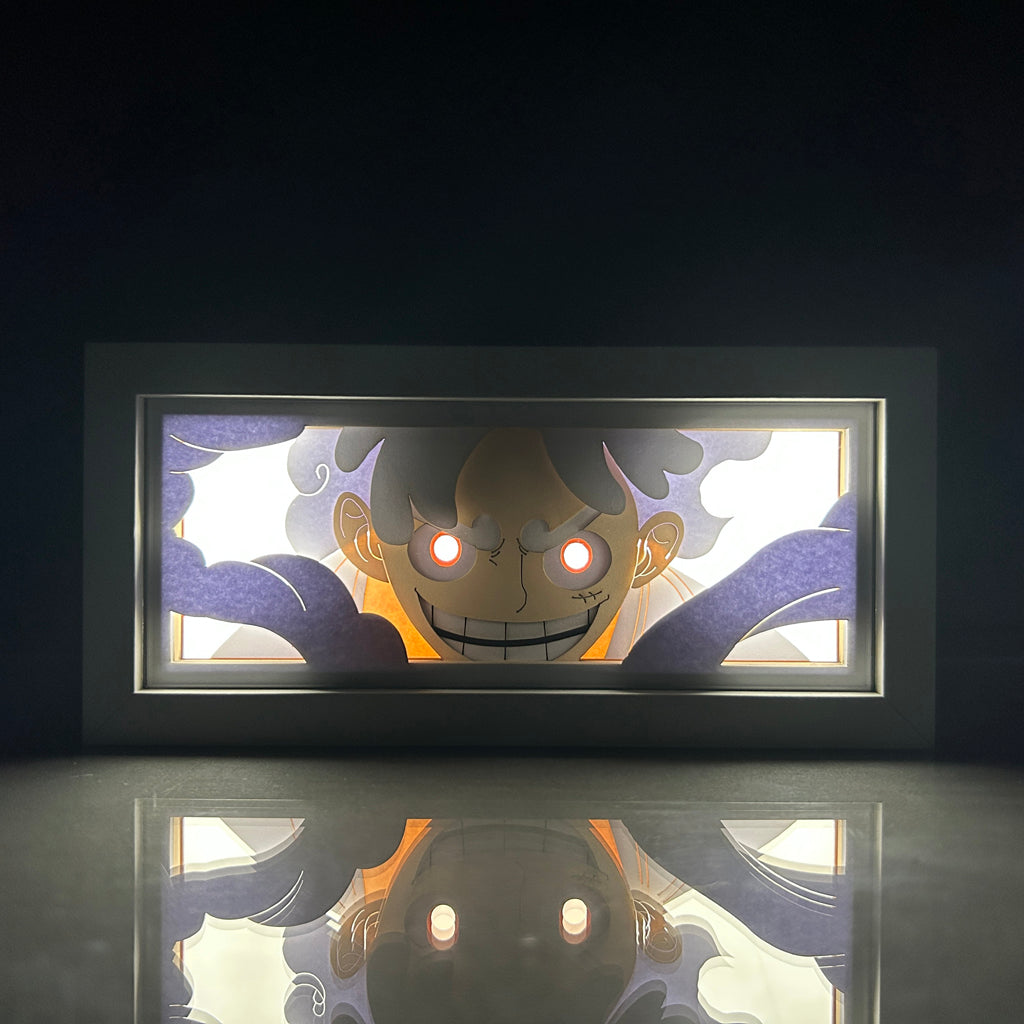 This lightbox captures the magic of Nika Luffy. If you're looking for more One Piece merch, we have it all! Check out our anime merch now—free shipping!