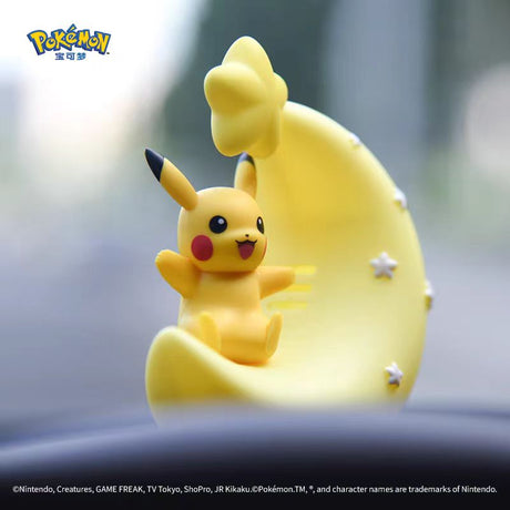 Upgrade your ride with our genuine Pokémon Crescent Moon Car Ornaments from Japan, get Pikachu or Psyduck to ride along side you! | Here at Everythinganimee we have the coolest Anime Merch.