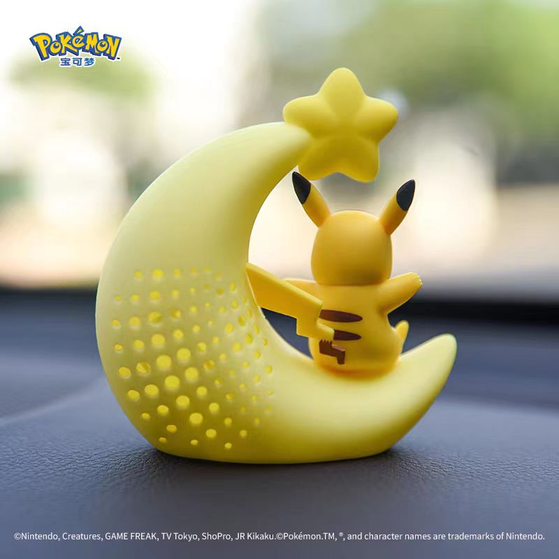 Upgrade your ride with our genuine Pokémon Crescent Moon Car Ornaments from Japan, get Pikachu or Psyduck to ride along side you! | Here at Everythinganimee we have the coolest Anime Merch.