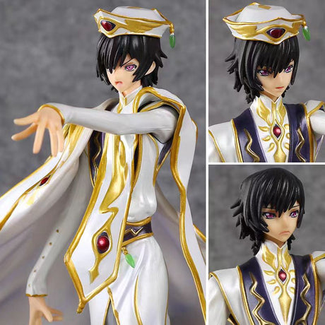 This figurine captures the magic of Suzaku Kururugi. If you're looking for more Code Geass merch, we have it all! Check out our anime merch now—free shipping!