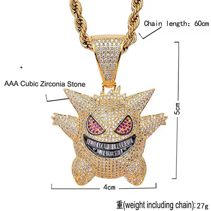 This necklace captures the magic of Gengar. If you're looking for more Pokemon merch, we have it all! Check out our anime merch now—free shipping!