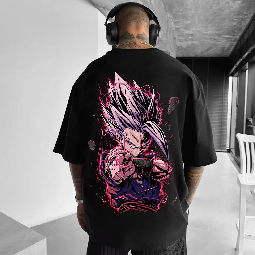 This tee captures the magic of Gohan. If you're looking for more Dragon Ball Z merch, we have it all! Check out our anime merch now—free shipping!