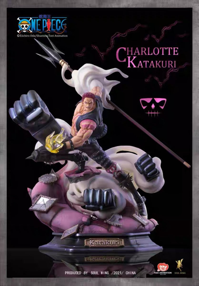 This figurine captures the magic of Charlotte Katakuri. If you're looking for more One Piece merch, we have it all! Check out our anime merch now—free shipping!