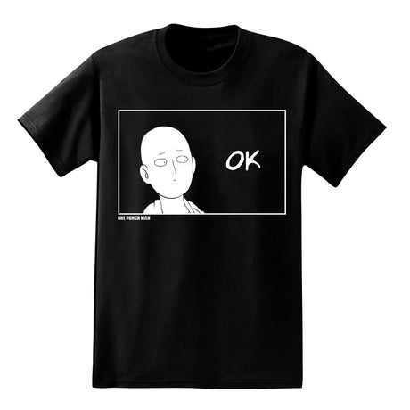 Show your love for Memes with our Saitama's Unimpressed 'OK' Tee | Here at Everythinganimee we have the worlds best anime merch | Free Global Shipping