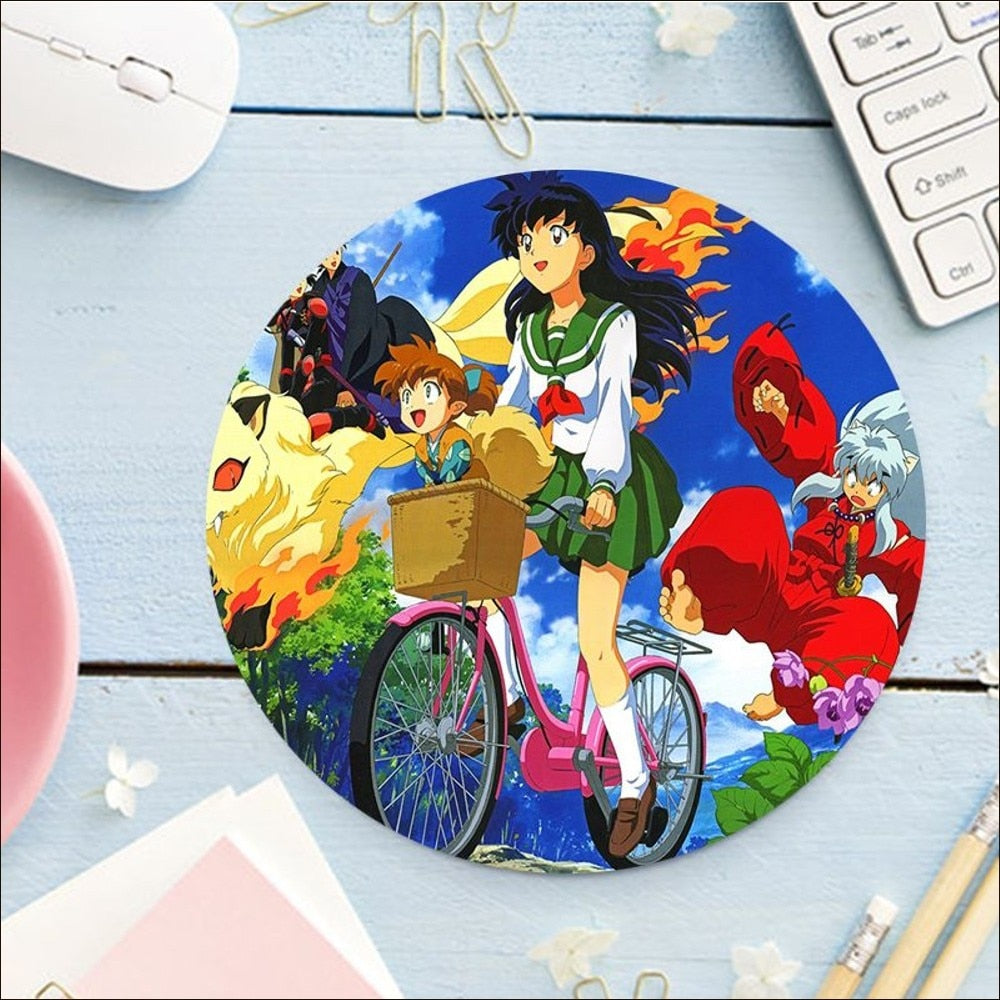 Inuyasha Round Mousepad Collection