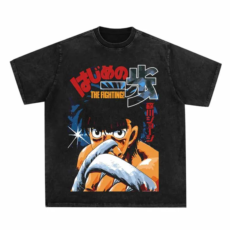 This tees captures the magic of Hajime no Ippo. If you're looking for more Hajime no Ippo merch, we have it all! Check out our anime merch now—free shipping!